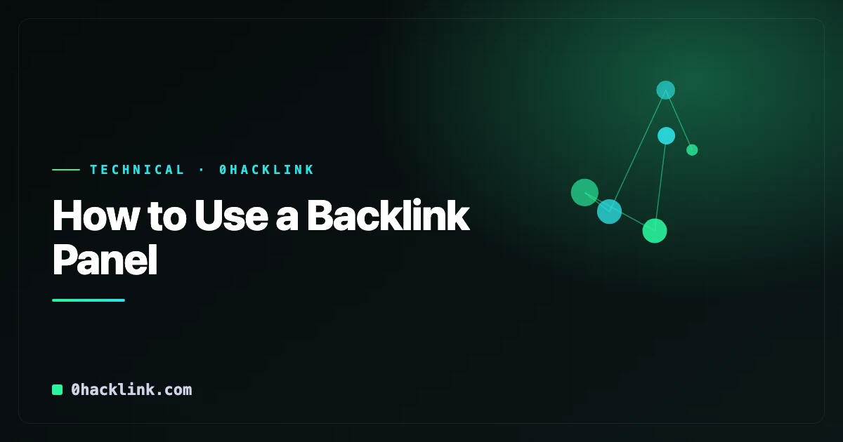 كيفية استخدام لوحة Hacklink (خطوة بخطوة)