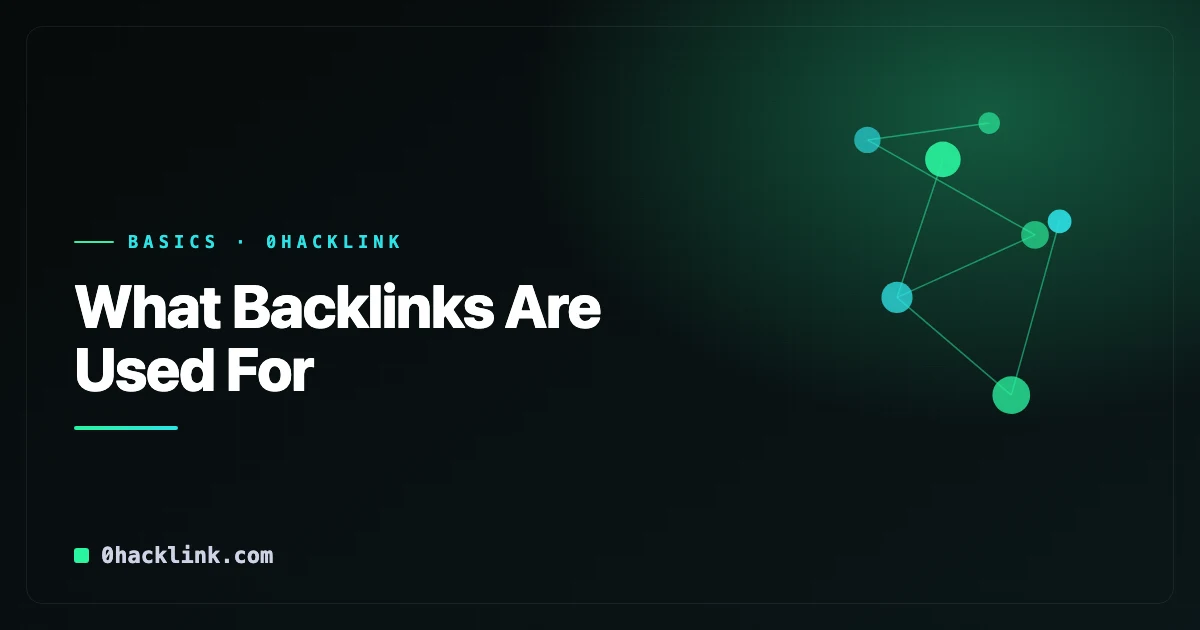 What Are Hacklinks Used For? The Real Jobs a Link Does